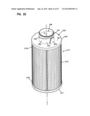 LIQUID FILTER ASSEMBLIES; FEATURES; COMPONENTS; AND, METHODS diagram and image