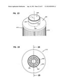 LIQUID FILTER ASSEMBLIES; FEATURES; COMPONENTS; AND, METHODS diagram and image