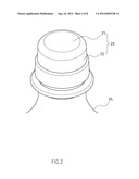 SAFETY BOTTLE CAP STRUCTURE WITH ANTI-BURGLARY TEARING FLANGE diagram and image