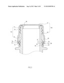 SAFETY BOTTLE CAP STRUCTURE WITH ANTI-BURGLARY TEARING FLANGE diagram and image