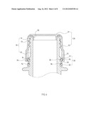 SAFETY BOTTLE CAP STRUCTURE WITH ANTI-BURGLARY TEARING FLANGE diagram and image