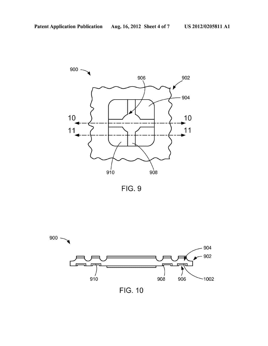 INTEGRATED CIRCUIT PACKAGING SYSTEM WITH TERMINAL LOCKS AND METHOD OF     MANUFACTURE THEREOF - diagram, schematic, and image 05
