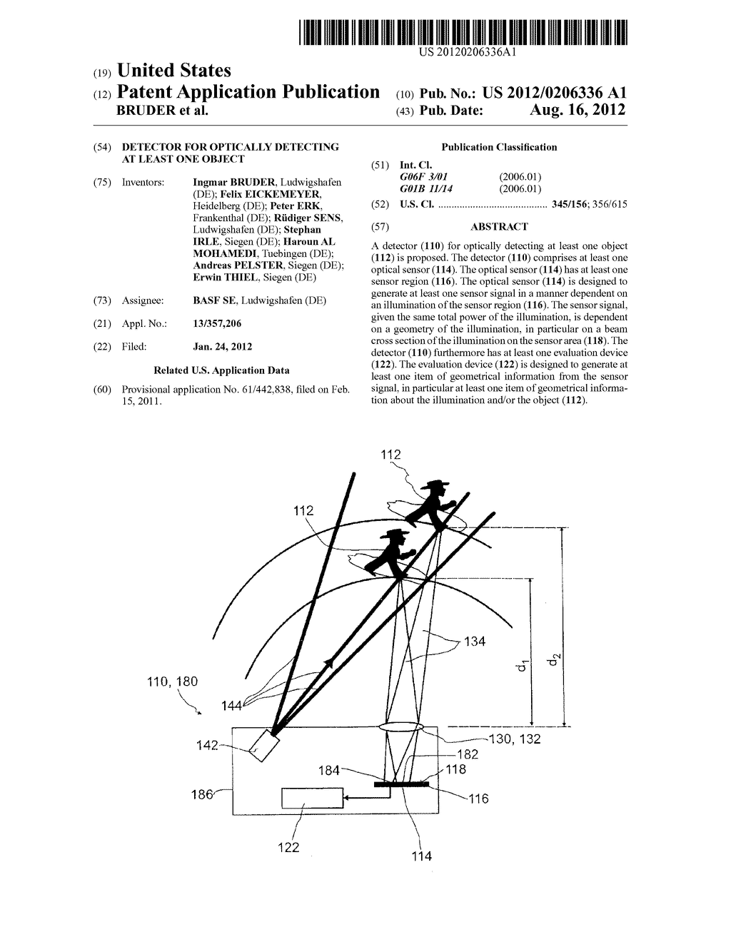 DETECTOR FOR OPTICALLY DETECTING AT LEAST ONE OBJECT - diagram, schematic, and image 01