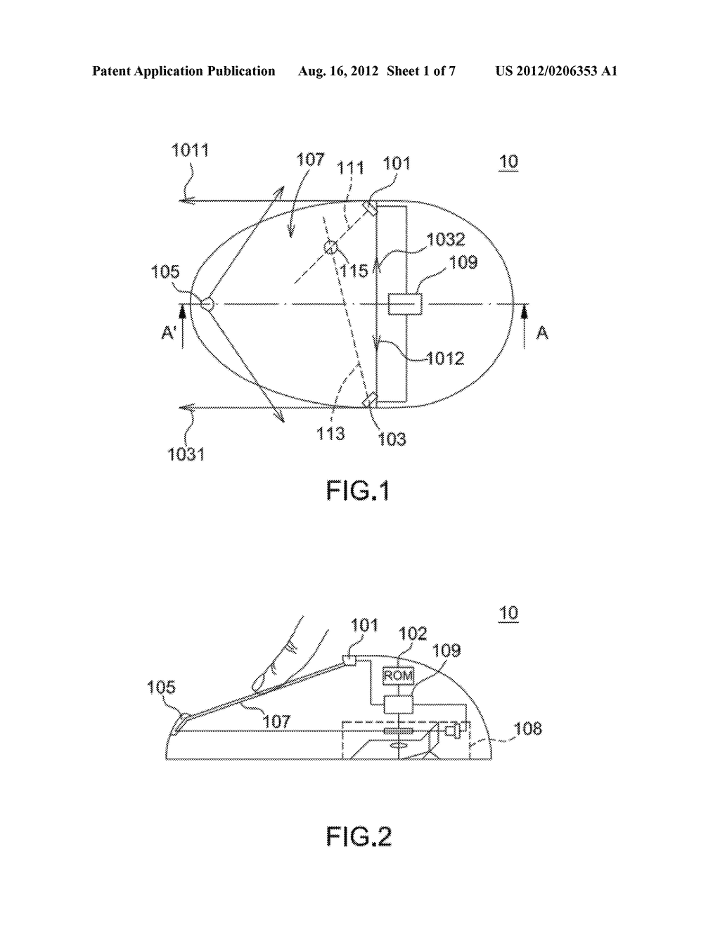 HYBRID POINTING DEVICE - diagram, schematic, and image 02