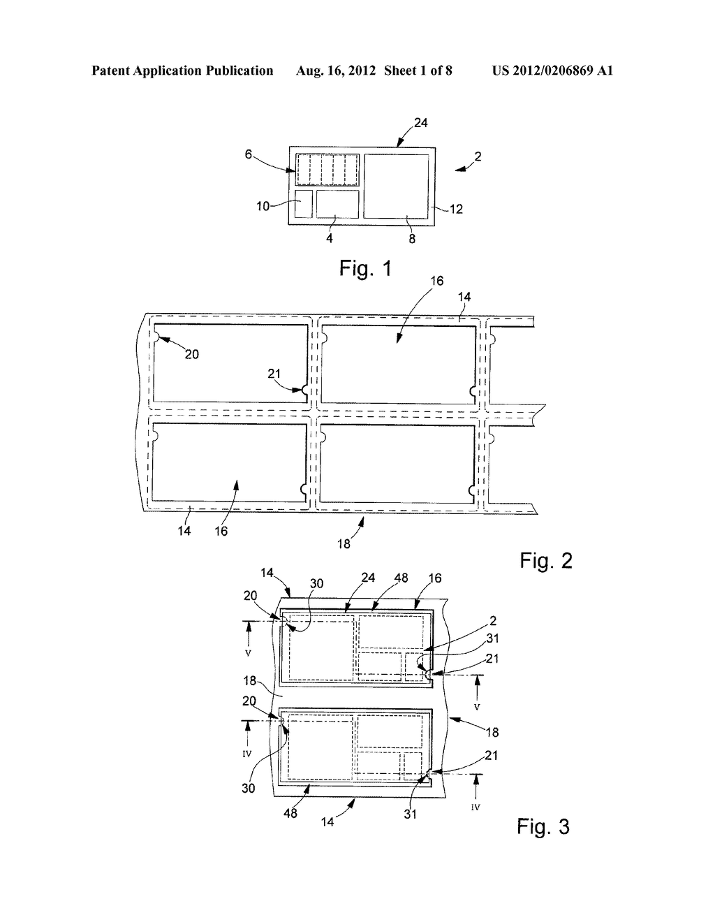 METHOD OF MANUFACTURING CARDS THAT EACH INCLUDE AN ELECTRONIC MODULE AND     INTERMEDIATE PRODUCTS - diagram, schematic, and image 02