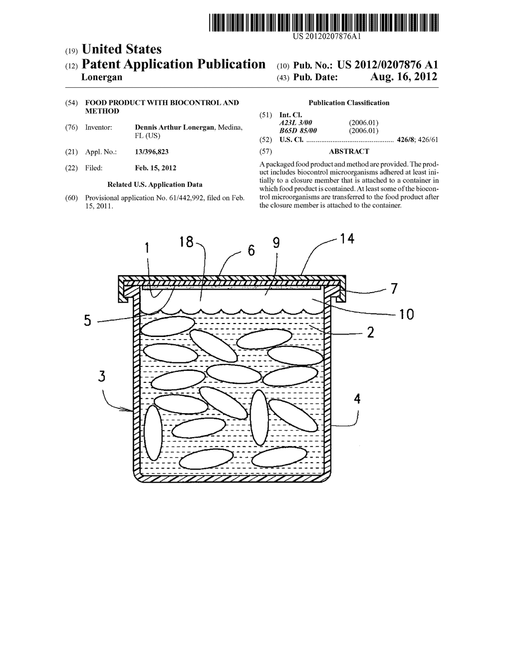 Food Product With Biocontrol And Method - diagram, schematic, and image 01