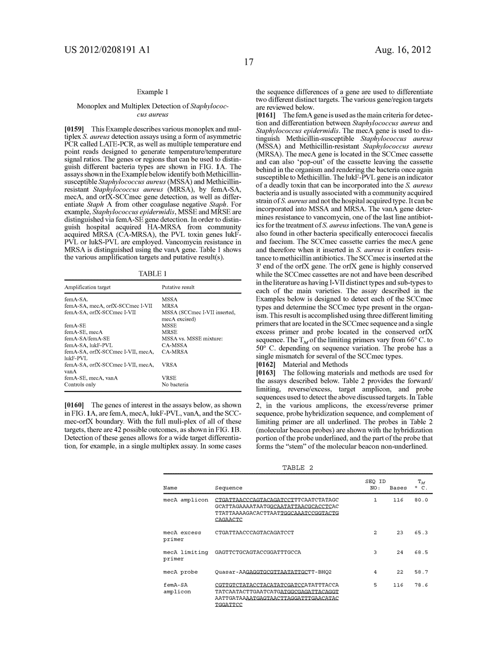 STAPHYLOCOCCUS DETECTION ASSAYS - diagram, schematic, and image 60