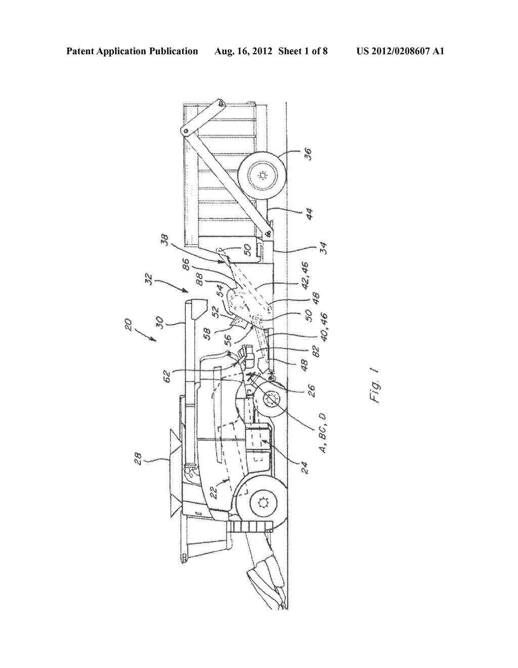 BIOMASS CONVEYING AND DISTRIBUTING SYSTEM FOR A HARVESTER - diagram, schematic, and image 02