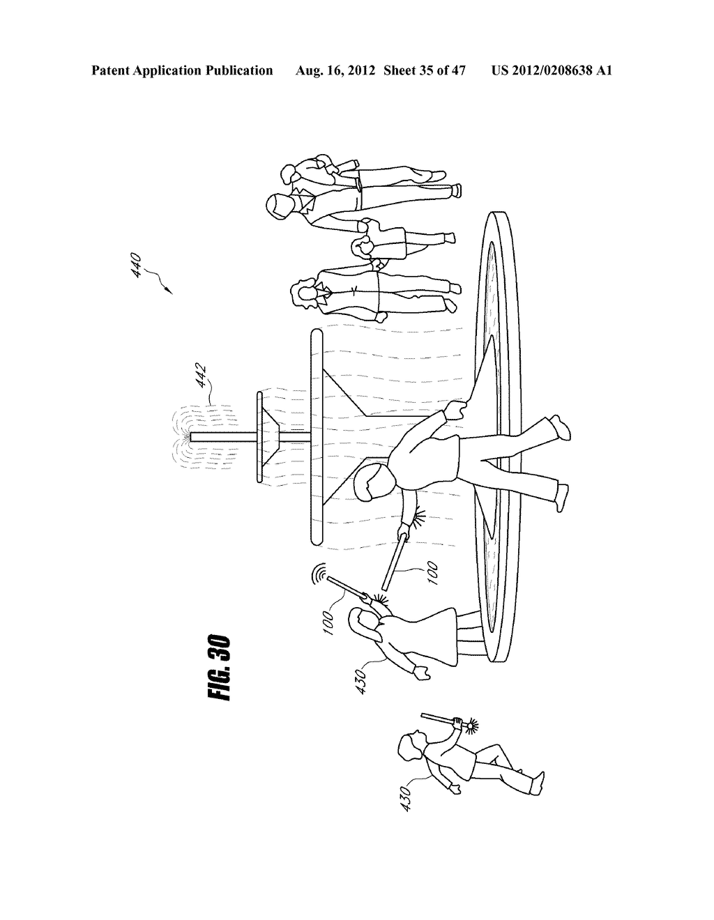 WIRELESS GAMING SYSTEM COMBINING BOTH PHYSICAL AND VIRTUAL PLAY ELEMENTS - diagram, schematic, and image 36