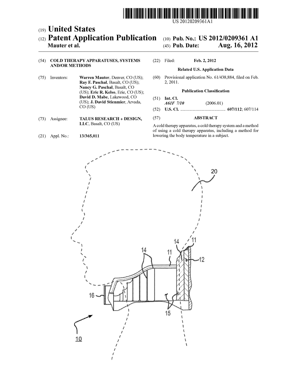 Cold Therapy Apparatuses, Systems and/or Methods - diagram, schematic, and image 01