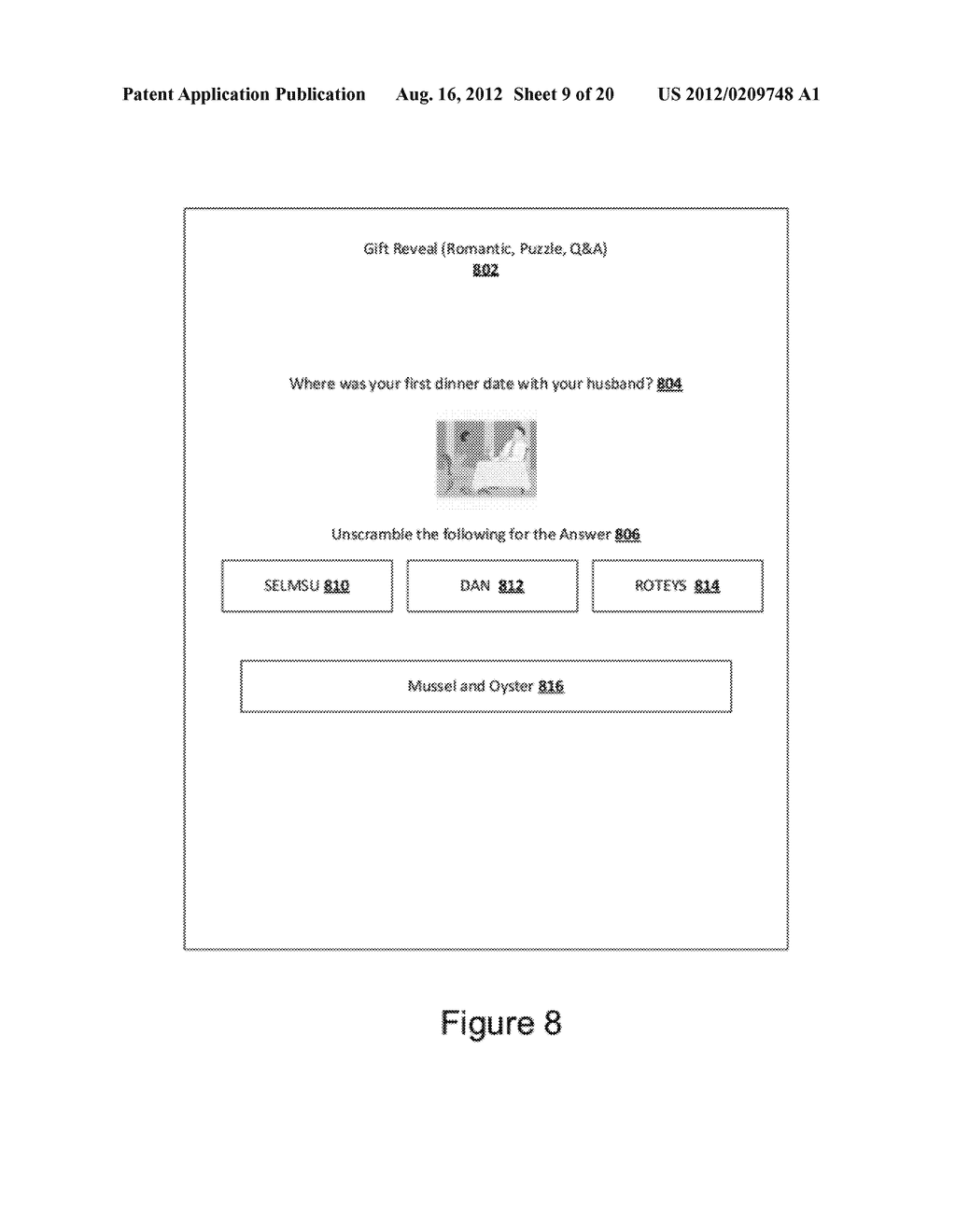 DEVICES, SYSTEMS, AND METHODS FOR PROVIDING GIFT SELECTION AND GIFT     REDEMPTION SERVICES IN AN E-COMMERCE ENVIRONMENT OVER A COMMUNICATION     NETWORK - diagram, schematic, and image 10