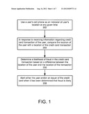 FRAUD ALERTING USING MOBILE PHONE LOCATION diagram and image