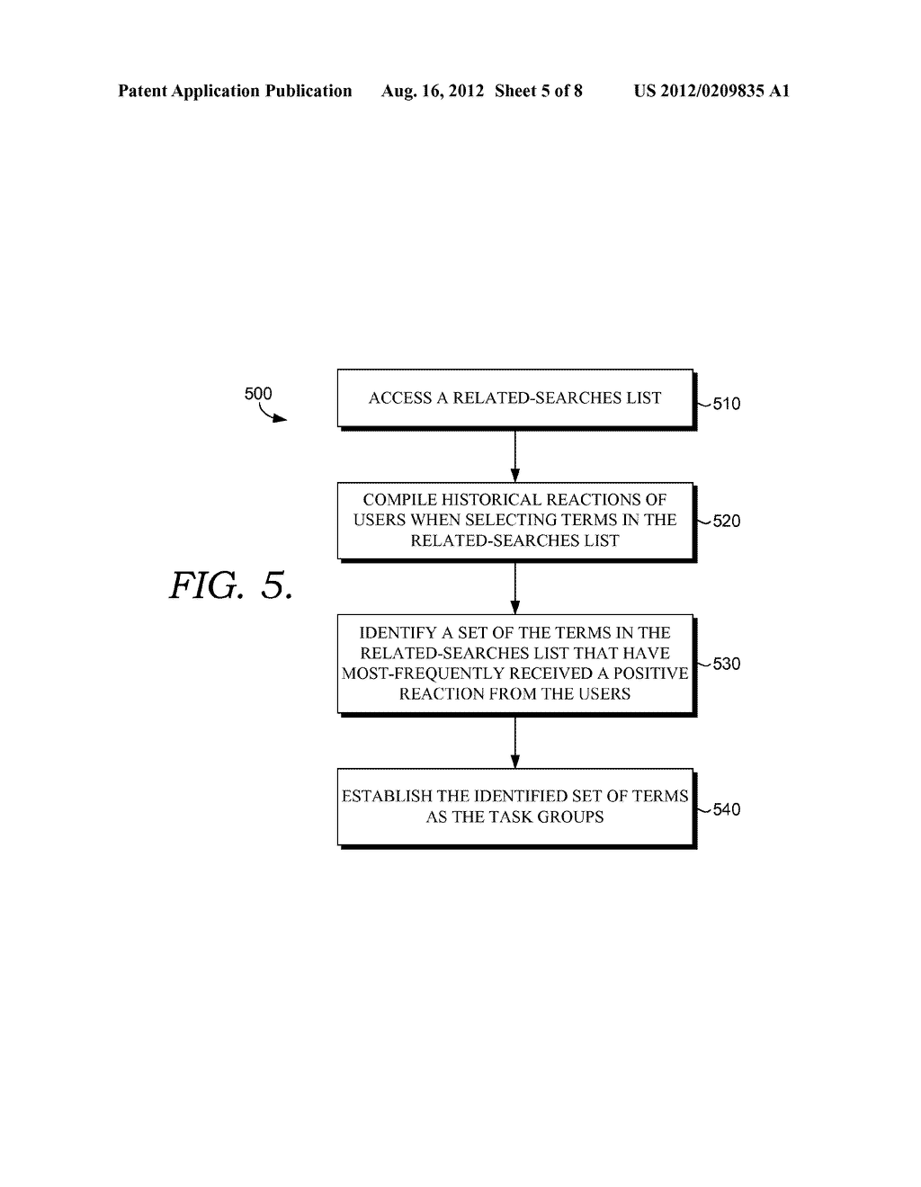 Identifying Task Groups for Organizing Search Results - diagram, schematic, and image 06