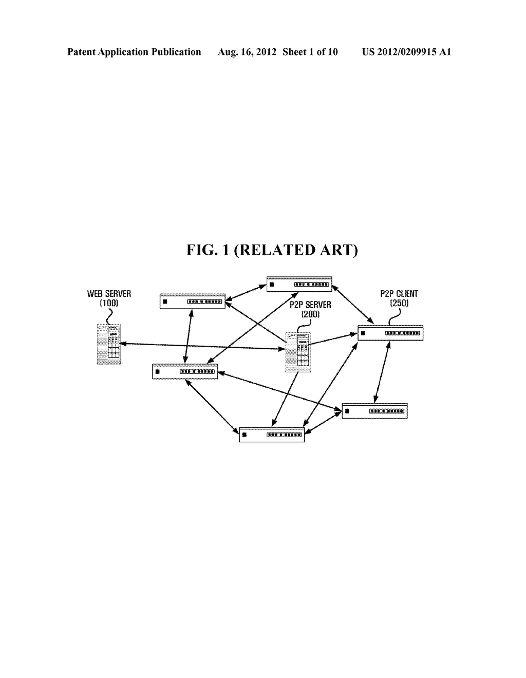 METHOD AND APPARATUS FOR TRANSMITTING DATA IN A PEER-TO-PEER NETWORK - diagram, schematic, and image 02