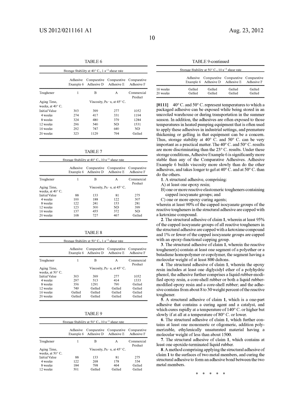 STRUCTURAL EPOXY RESIN ADHESIVES CONTAINING ELASTOMERIC TOUGHENERS CAPPED     WITH KETOXIMES - diagram, schematic, and image 11