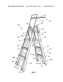 LADDERS, LADDER COMPONENTS AND RELATED METHODS diagram and image