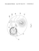 FOLDABLE BICYCLE WITH A LARGE WHEEL AND A SMALL WHEEL diagram and image