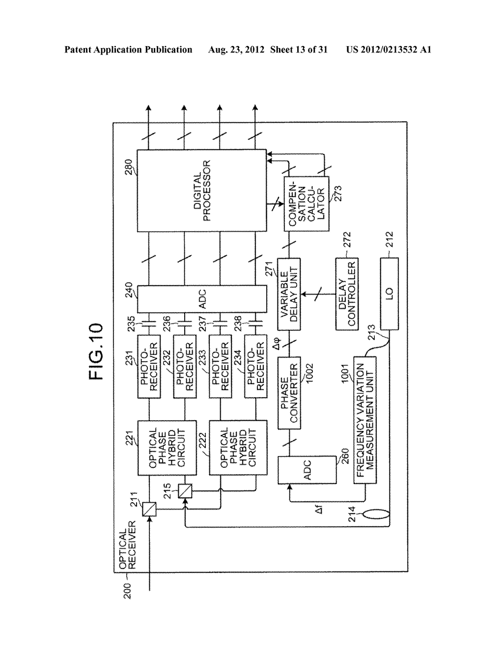 OPTICAL RECEIVER, SIGNAL PROCESSOR, AND OPTICAL RECEIVING METHOD - diagram, schematic, and image 14