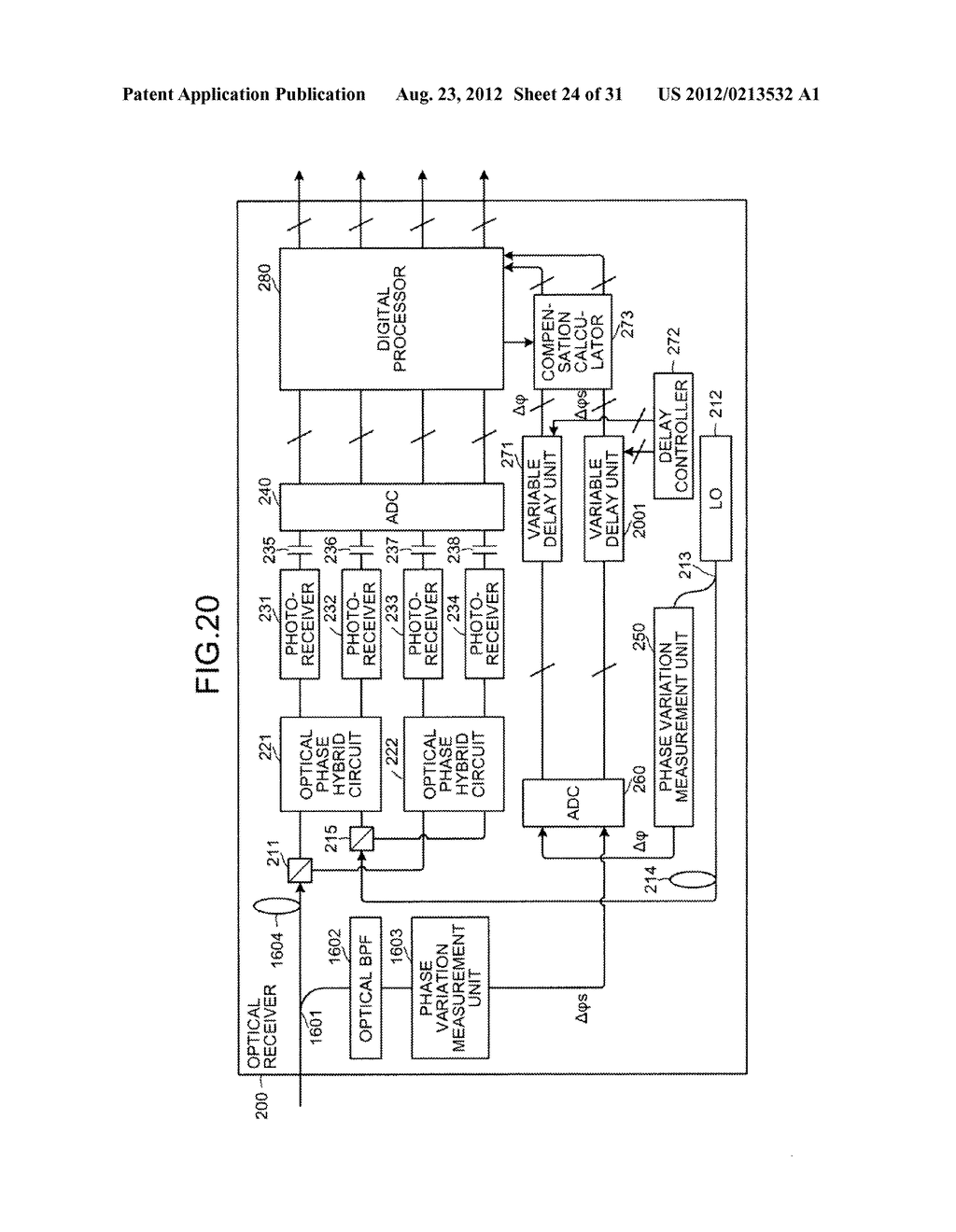 OPTICAL RECEIVER, SIGNAL PROCESSOR, AND OPTICAL RECEIVING METHOD - diagram, schematic, and image 25