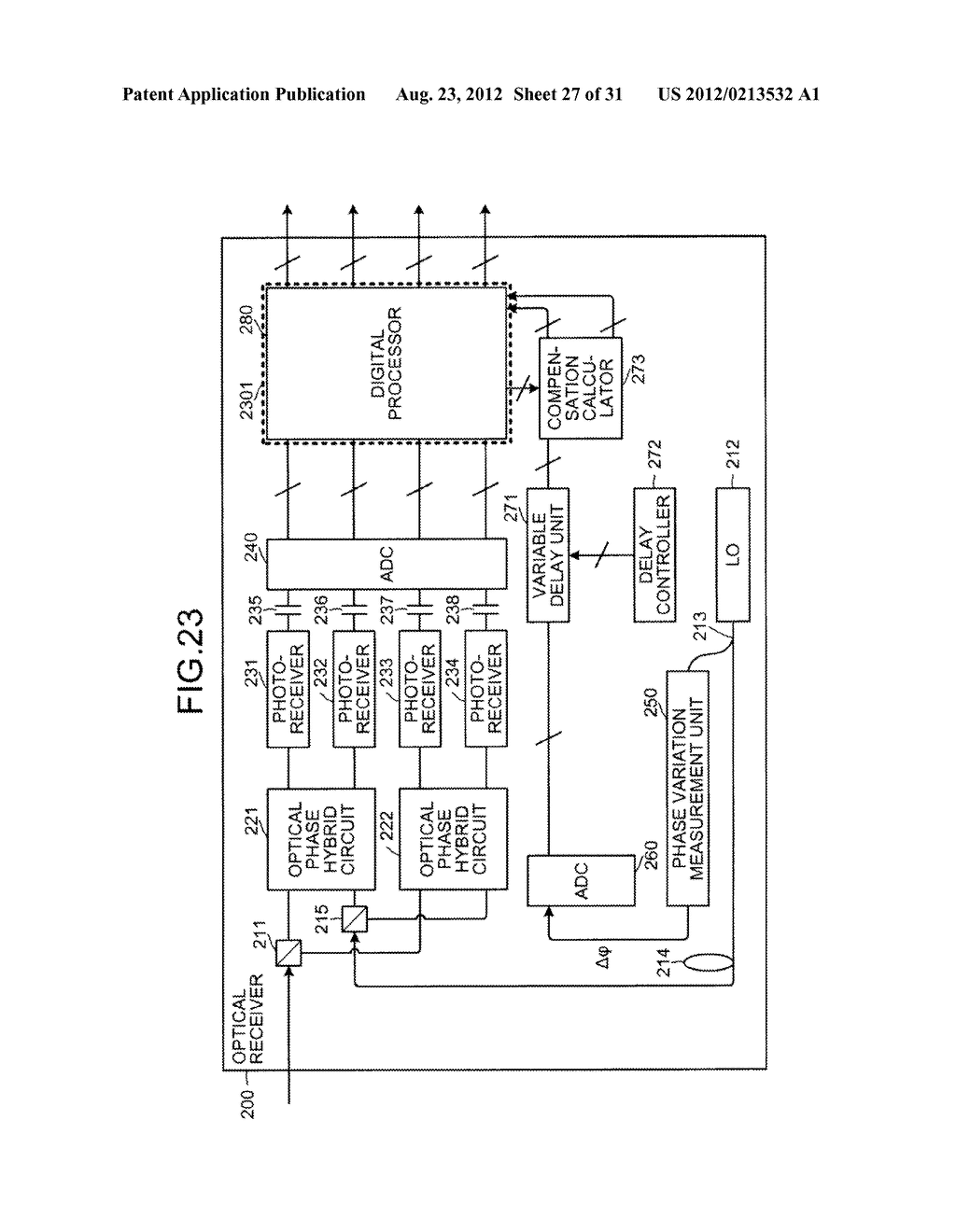 OPTICAL RECEIVER, SIGNAL PROCESSOR, AND OPTICAL RECEIVING METHOD - diagram, schematic, and image 28