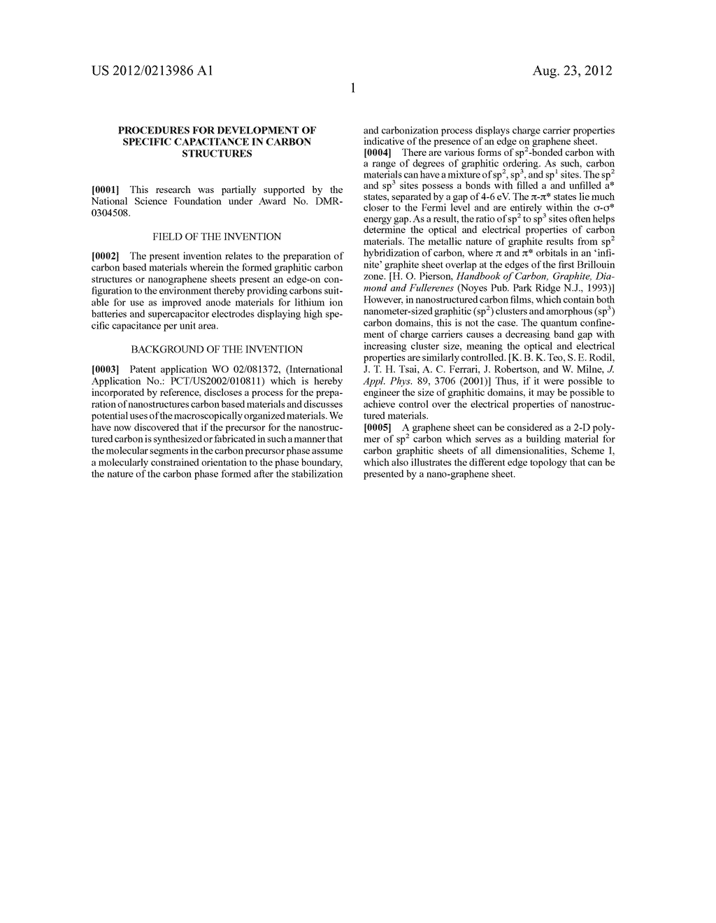 PROCEDURES FOR DEVELOPMENT OF SPECIFIC CAPACITANCE IN CARBON STRUCTURES - diagram, schematic, and image 12