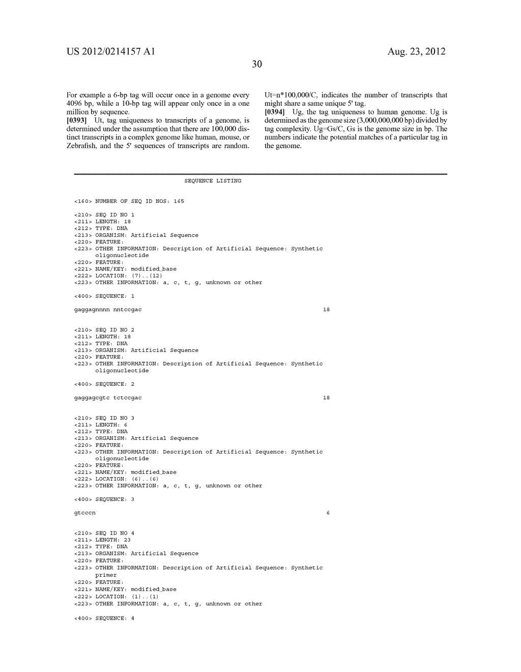 METHOD TO GENERATE OR DETERMINE NUCLEIC ACID TAGS CORRESPONDING TO THE     TERMINAL ENDS OF DNA MOLECULES USING SEQUENCES ANALYSIS OF GENE     EXPRESSION (TERMINAL SAGE) - diagram, schematic, and image 38