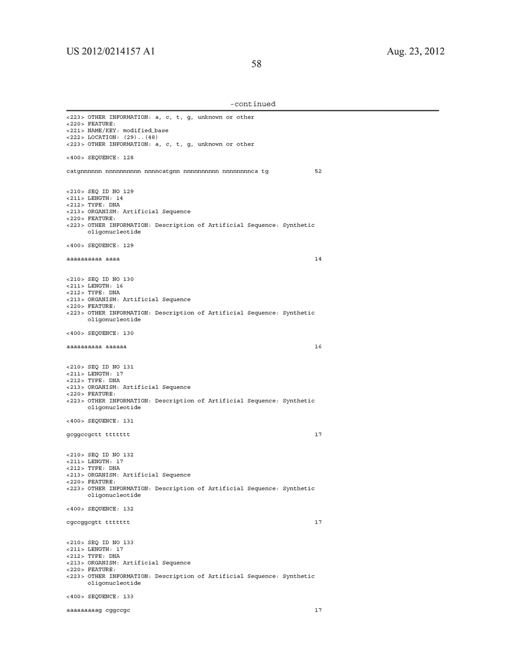 METHOD TO GENERATE OR DETERMINE NUCLEIC ACID TAGS CORRESPONDING TO THE     TERMINAL ENDS OF DNA MOLECULES USING SEQUENCES ANALYSIS OF GENE     EXPRESSION (TERMINAL SAGE) - diagram, schematic, and image 66