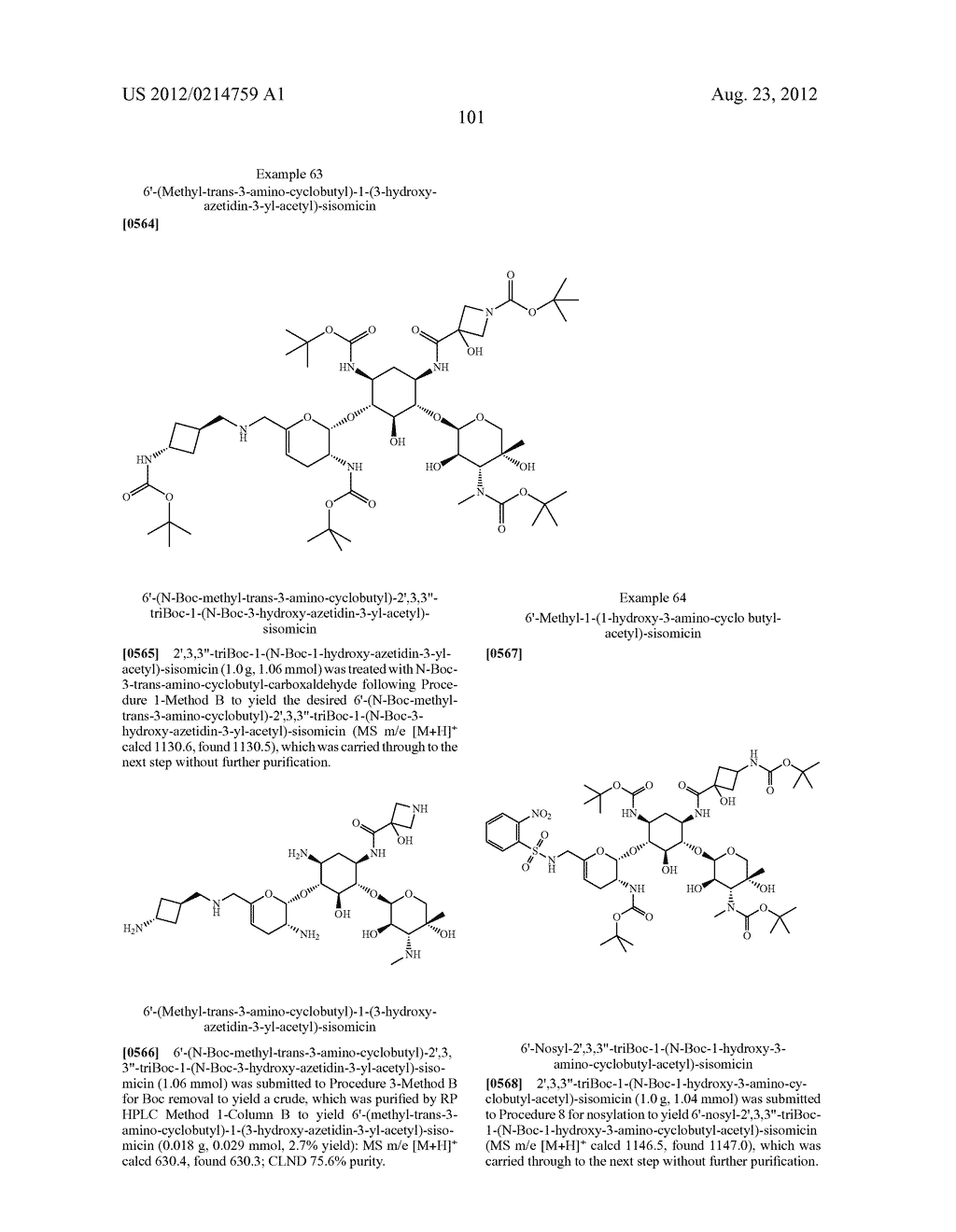 TREATMENT OF KLEBSIELLA PNEUMONIAE INFECTIONS WITH ANTIBACTERIAL     AMINOGLYCOSIDE COMPOUNDS - diagram, schematic, and image 104