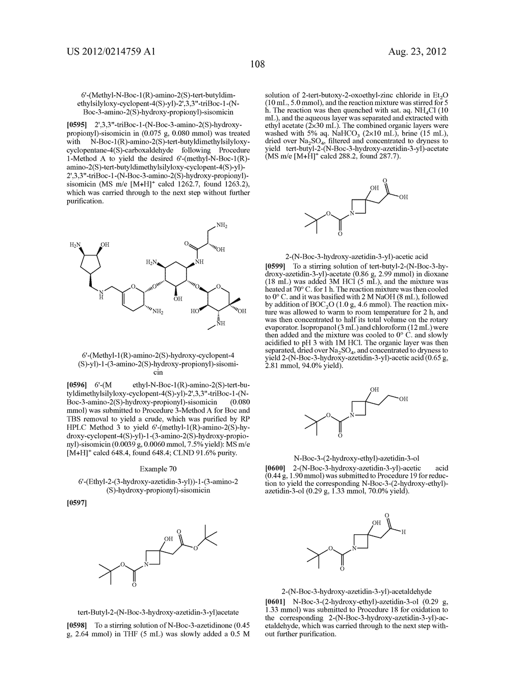 TREATMENT OF KLEBSIELLA PNEUMONIAE INFECTIONS WITH ANTIBACTERIAL     AMINOGLYCOSIDE COMPOUNDS - diagram, schematic, and image 111