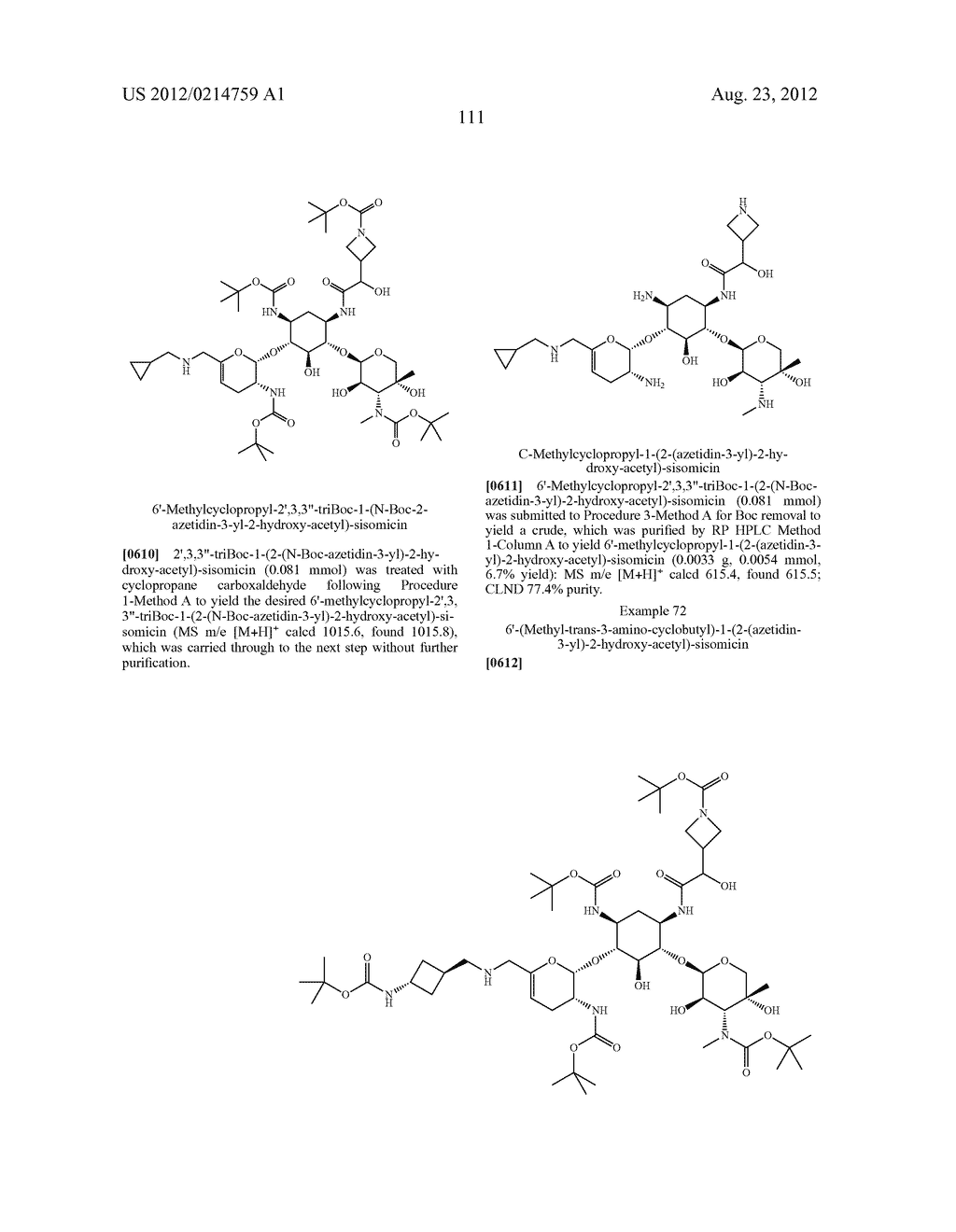 TREATMENT OF KLEBSIELLA PNEUMONIAE INFECTIONS WITH ANTIBACTERIAL     AMINOGLYCOSIDE COMPOUNDS - diagram, schematic, and image 114