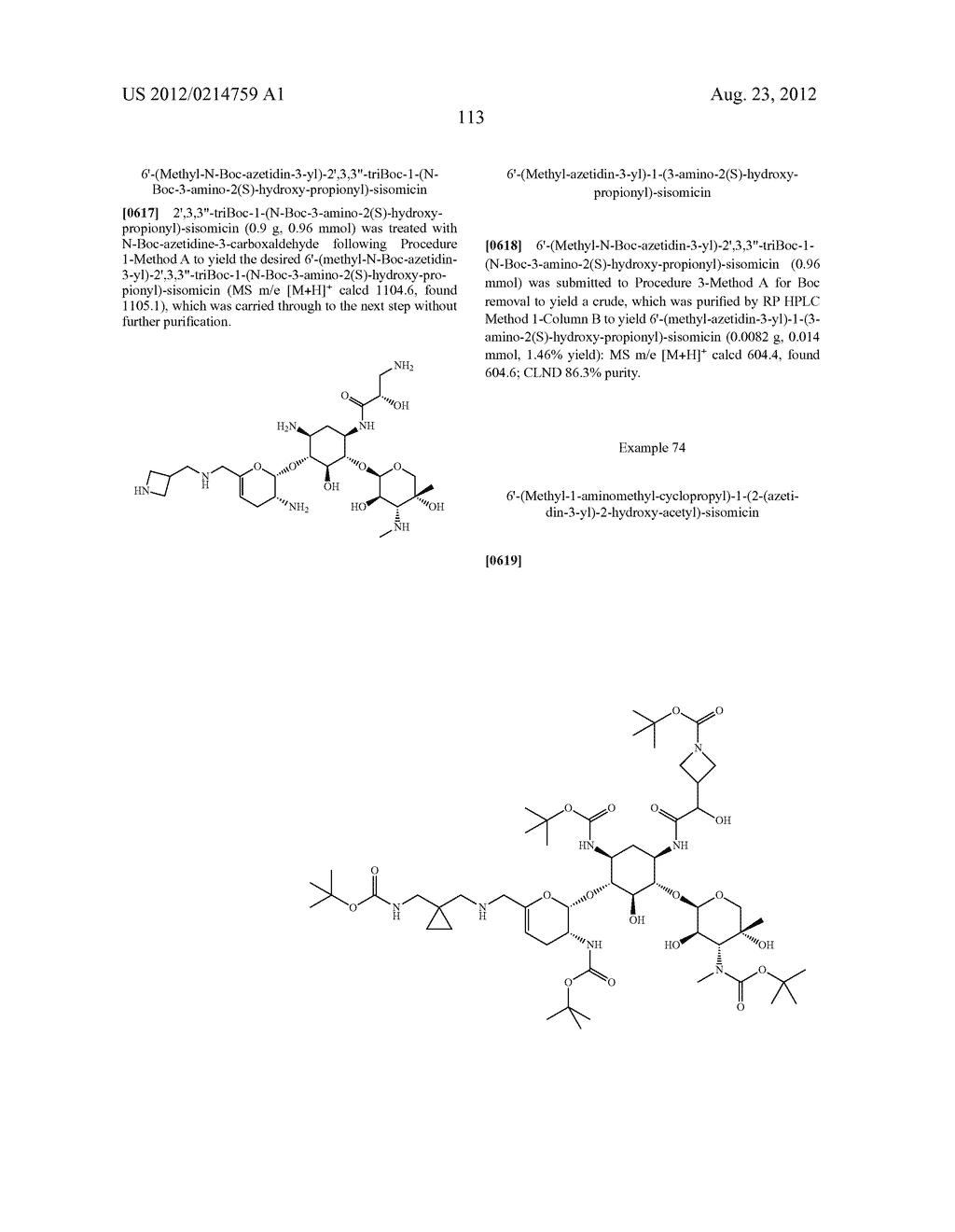 TREATMENT OF KLEBSIELLA PNEUMONIAE INFECTIONS WITH ANTIBACTERIAL     AMINOGLYCOSIDE COMPOUNDS - diagram, schematic, and image 116