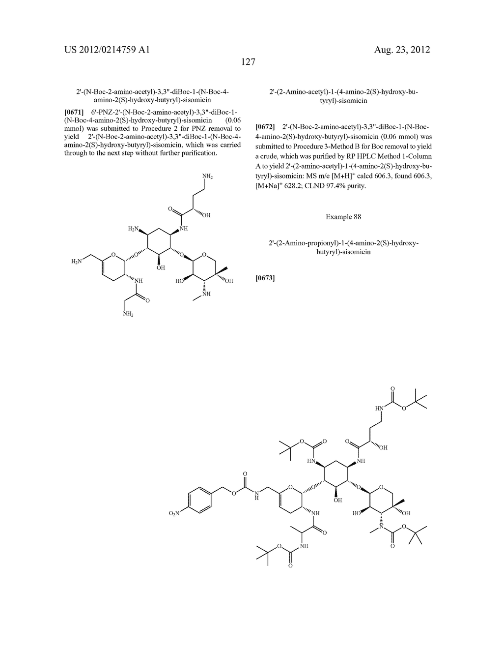 TREATMENT OF KLEBSIELLA PNEUMONIAE INFECTIONS WITH ANTIBACTERIAL     AMINOGLYCOSIDE COMPOUNDS - diagram, schematic, and image 130