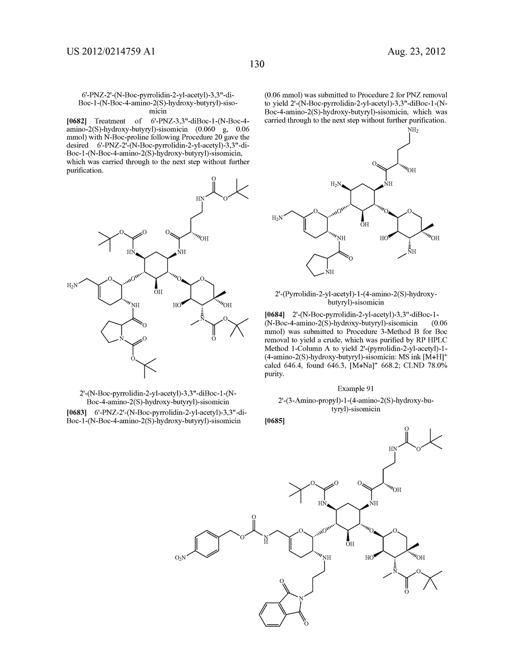 TREATMENT OF KLEBSIELLA PNEUMONIAE INFECTIONS WITH ANTIBACTERIAL     AMINOGLYCOSIDE COMPOUNDS - diagram, schematic, and image 133