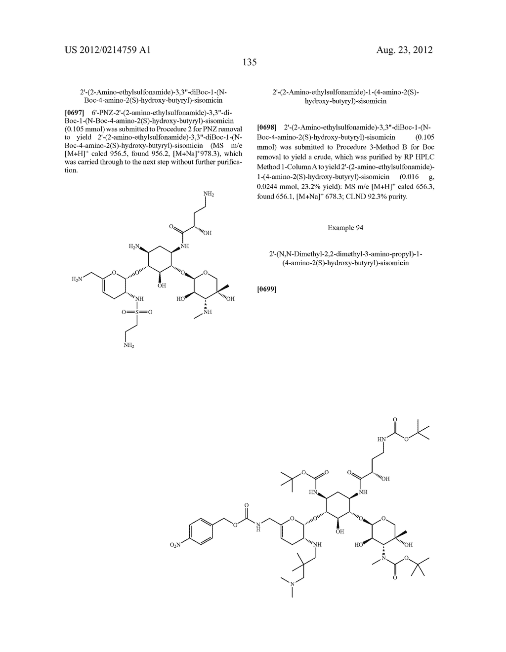 TREATMENT OF KLEBSIELLA PNEUMONIAE INFECTIONS WITH ANTIBACTERIAL     AMINOGLYCOSIDE COMPOUNDS - diagram, schematic, and image 138