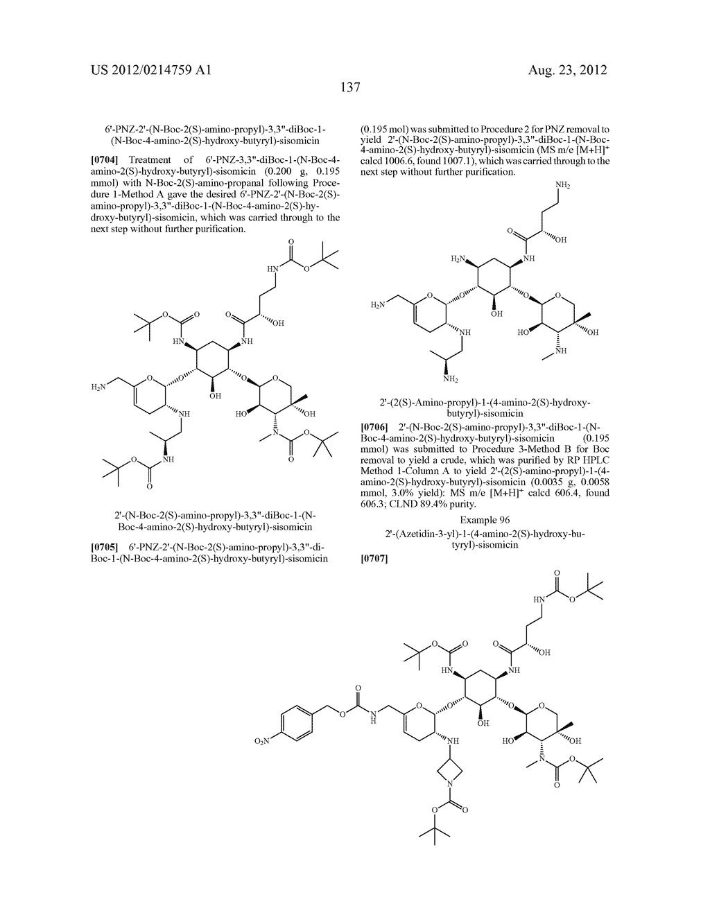 TREATMENT OF KLEBSIELLA PNEUMONIAE INFECTIONS WITH ANTIBACTERIAL     AMINOGLYCOSIDE COMPOUNDS - diagram, schematic, and image 140