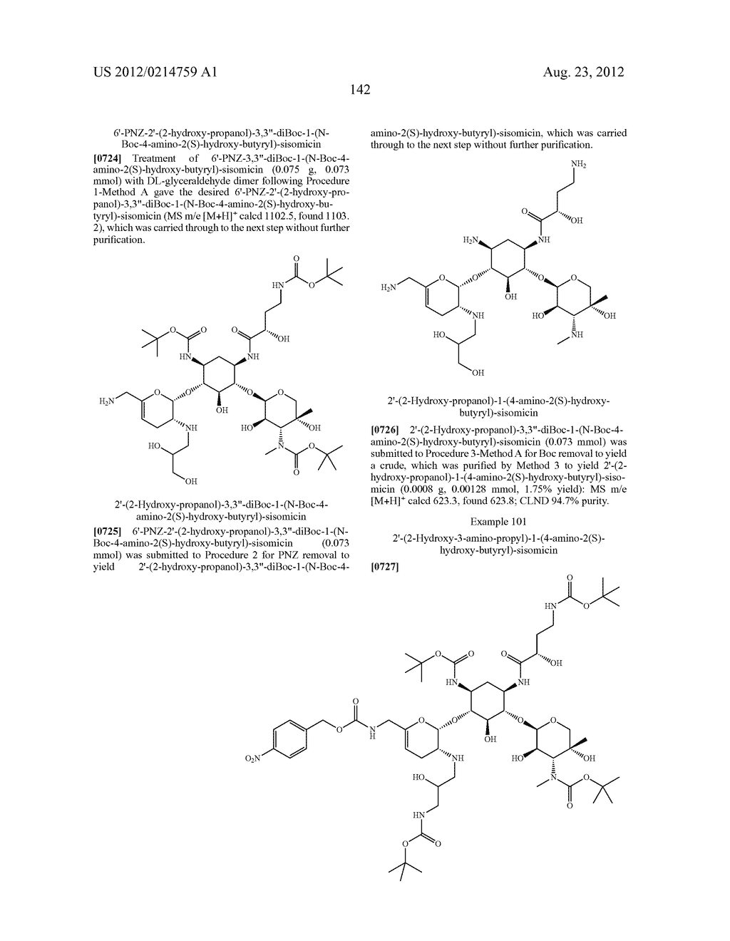 TREATMENT OF KLEBSIELLA PNEUMONIAE INFECTIONS WITH ANTIBACTERIAL     AMINOGLYCOSIDE COMPOUNDS - diagram, schematic, and image 145