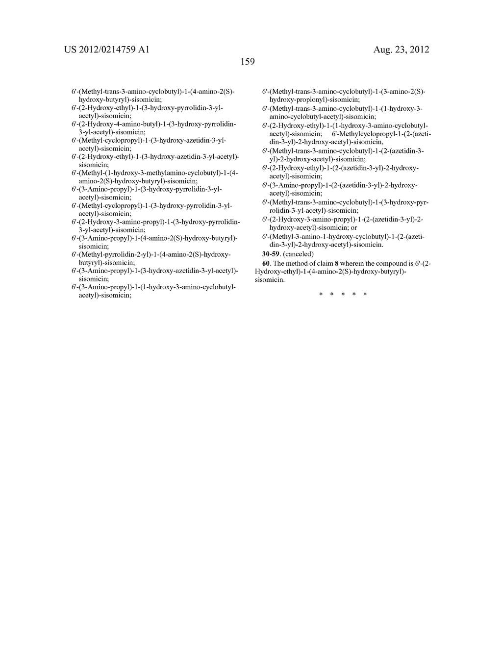 TREATMENT OF KLEBSIELLA PNEUMONIAE INFECTIONS WITH ANTIBACTERIAL     AMINOGLYCOSIDE COMPOUNDS - diagram, schematic, and image 162