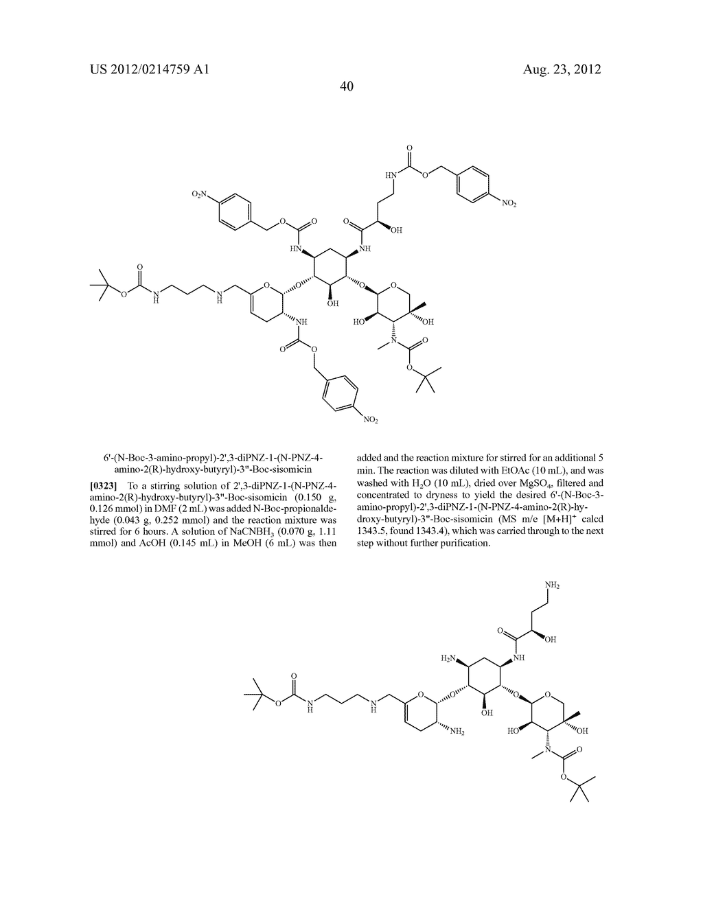 TREATMENT OF KLEBSIELLA PNEUMONIAE INFECTIONS WITH ANTIBACTERIAL     AMINOGLYCOSIDE COMPOUNDS - diagram, schematic, and image 45