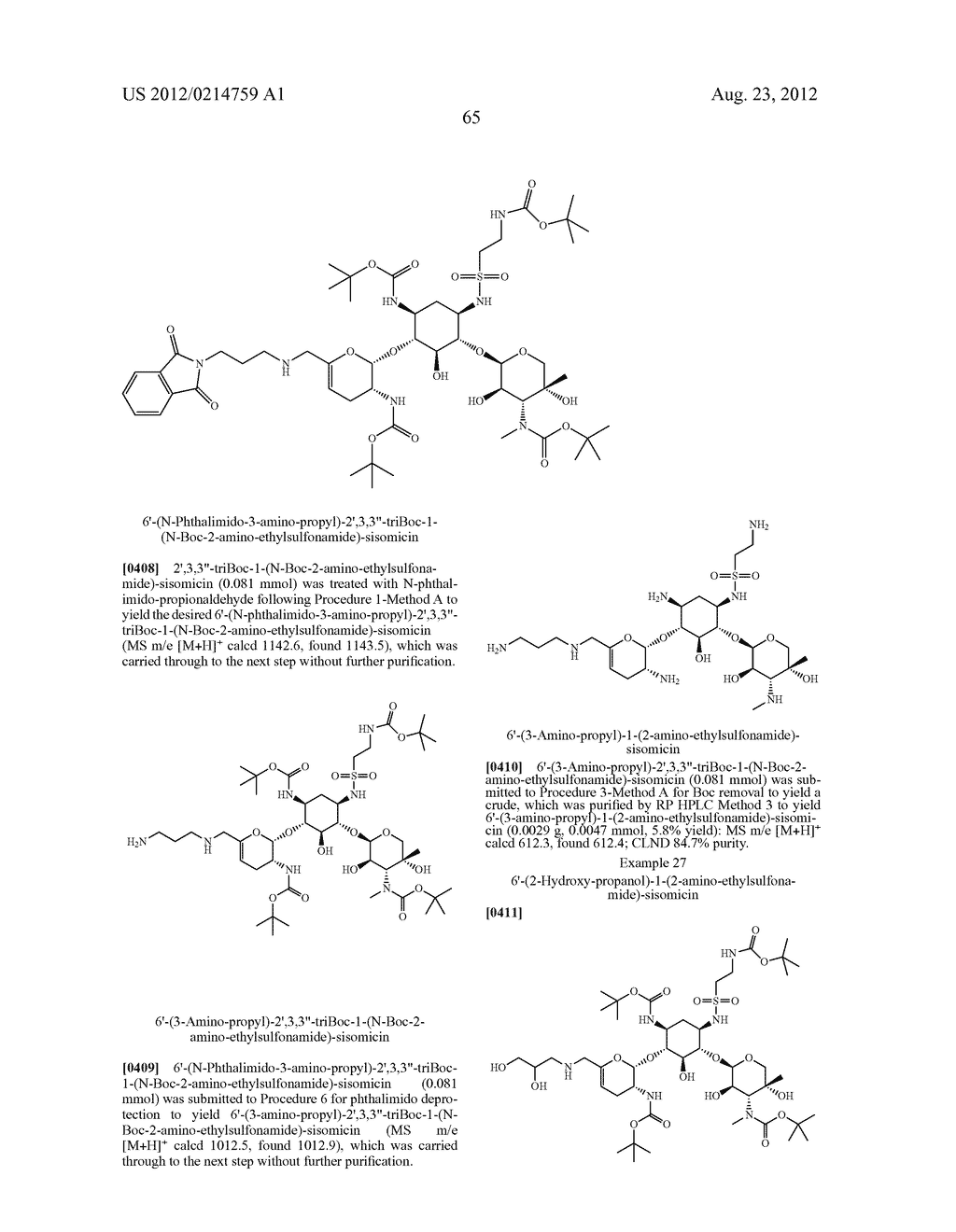 TREATMENT OF KLEBSIELLA PNEUMONIAE INFECTIONS WITH ANTIBACTERIAL     AMINOGLYCOSIDE COMPOUNDS - diagram, schematic, and image 68