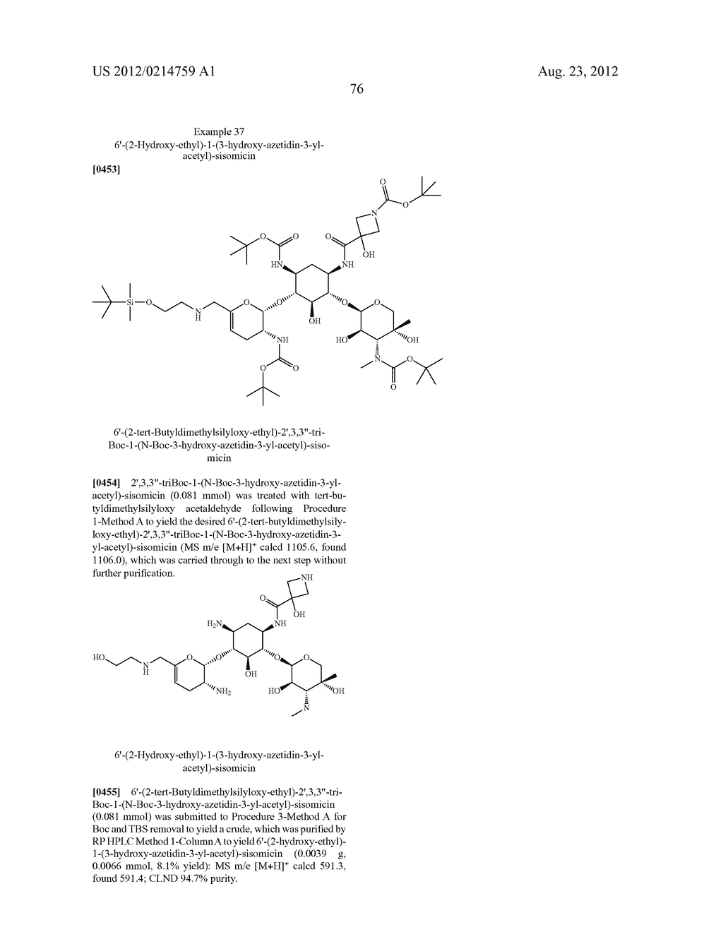 TREATMENT OF KLEBSIELLA PNEUMONIAE INFECTIONS WITH ANTIBACTERIAL     AMINOGLYCOSIDE COMPOUNDS - diagram, schematic, and image 79