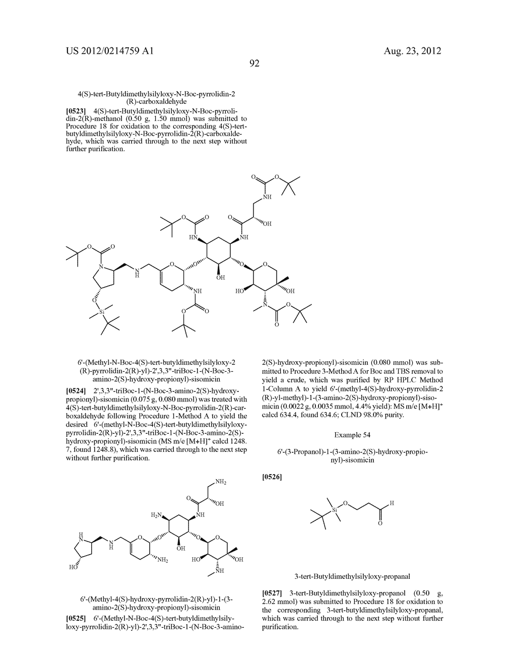 TREATMENT OF KLEBSIELLA PNEUMONIAE INFECTIONS WITH ANTIBACTERIAL     AMINOGLYCOSIDE COMPOUNDS - diagram, schematic, and image 95