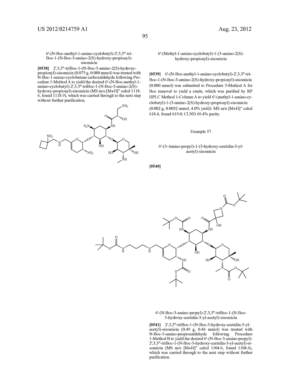 TREATMENT OF KLEBSIELLA PNEUMONIAE INFECTIONS WITH ANTIBACTERIAL     AMINOGLYCOSIDE COMPOUNDS - diagram, schematic, and image 98