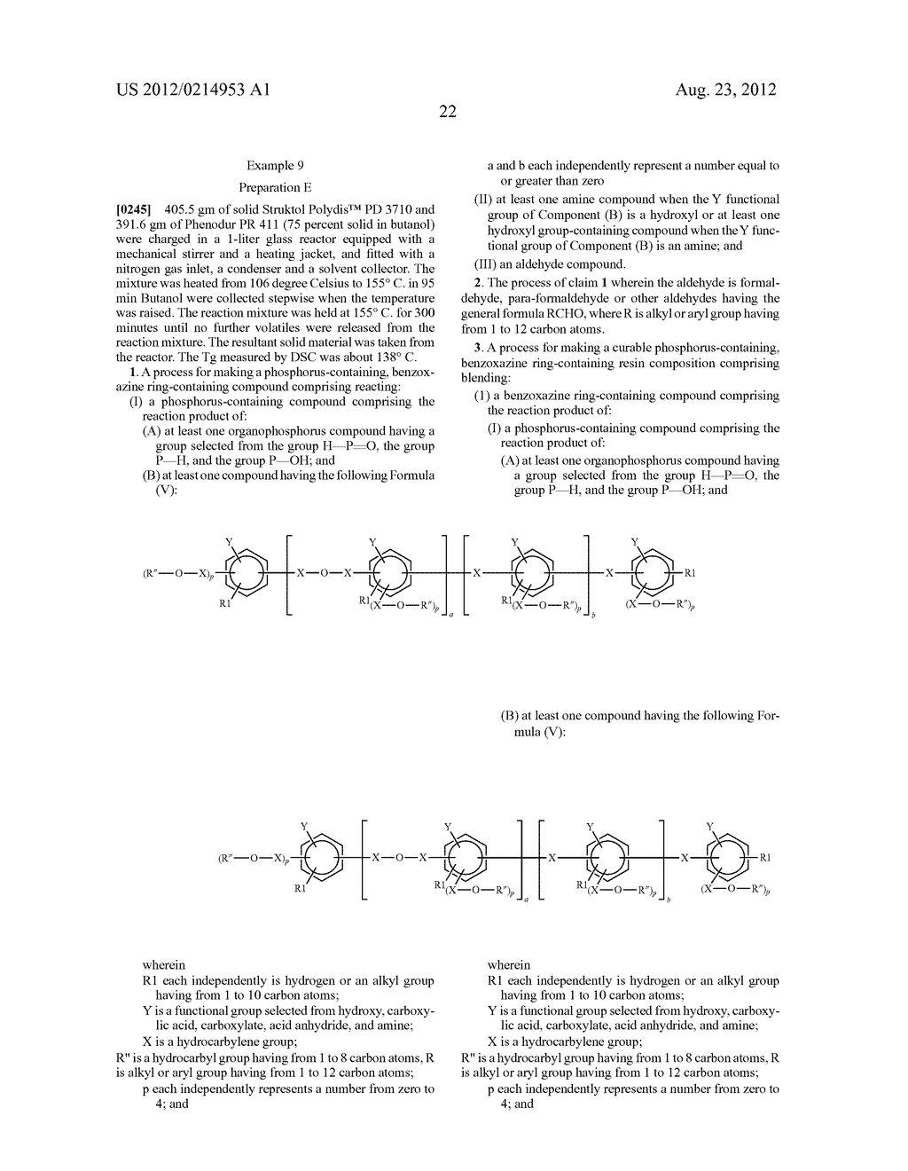 PHOSPHORUS-CONTAINING COMPOUNDS USEFUL FOR MAKING HALOGEN-FREE,     IGNITION-RESISTANT POLYMERS - diagram, schematic, and image 23
