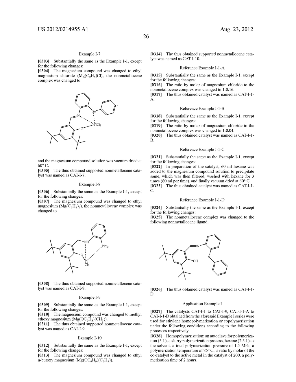 SUPPORTED NONMETALLOCENE CATALYST, PREPARATION AND USE THEREOF - diagram, schematic, and image 27