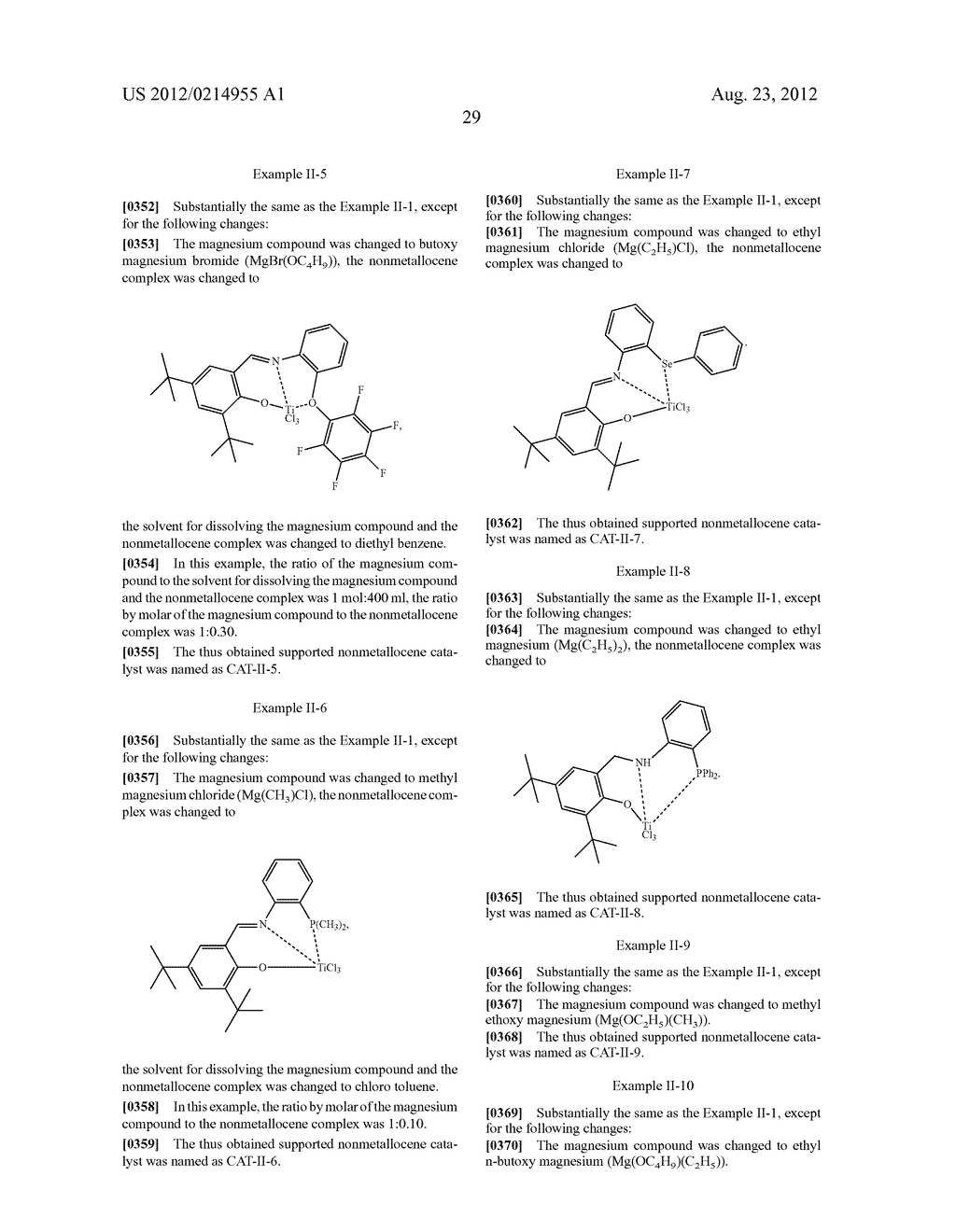 SUPPORTED NONMETALLOCENE CATALYST, PREPARATION AND USE THEREOF - diagram, schematic, and image 30