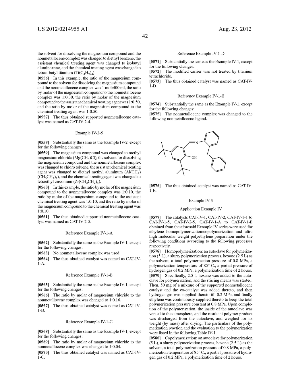 SUPPORTED NONMETALLOCENE CATALYST, PREPARATION AND USE THEREOF - diagram, schematic, and image 43