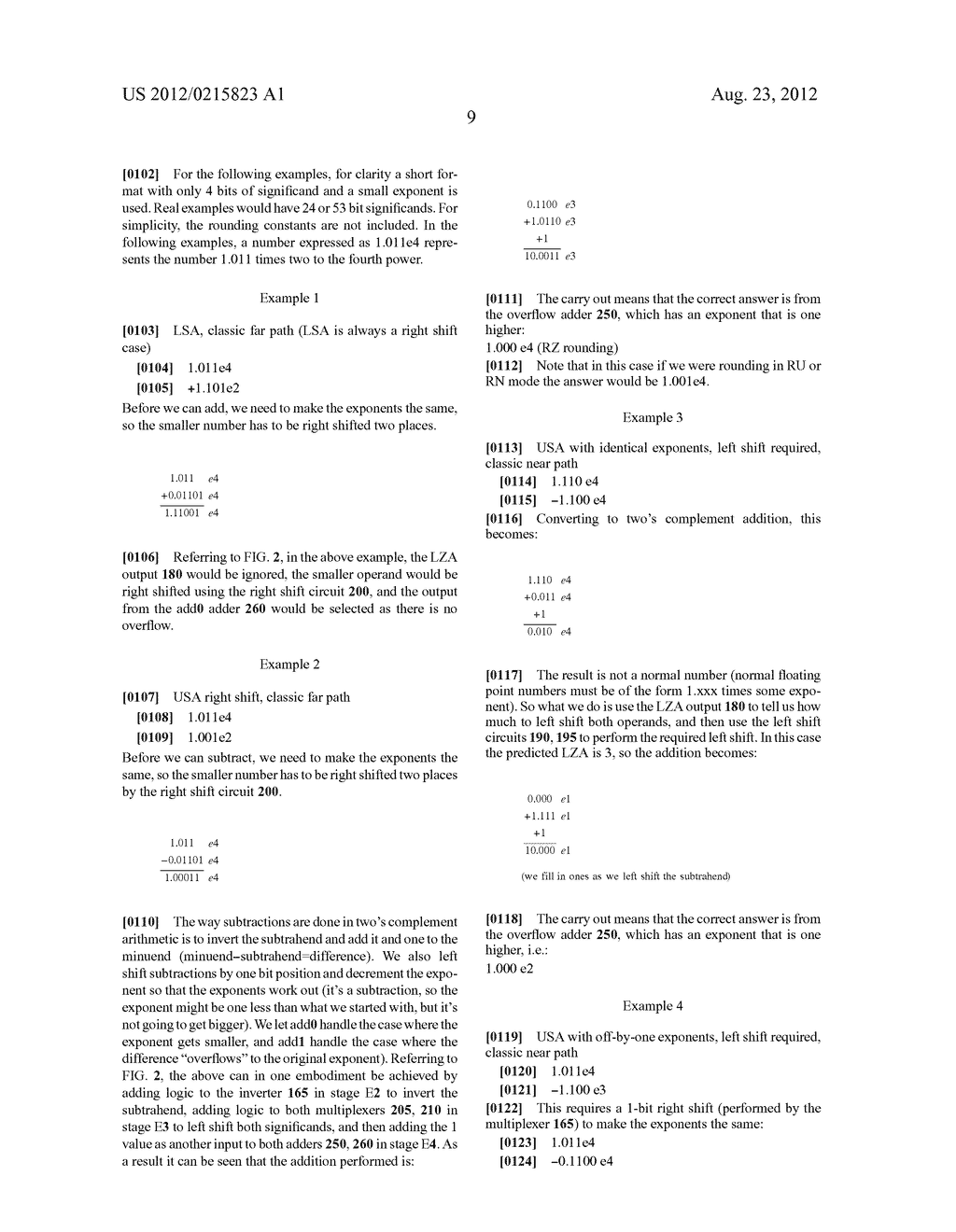 Apparatus and method for performing floating point addition - diagram, schematic, and image 18