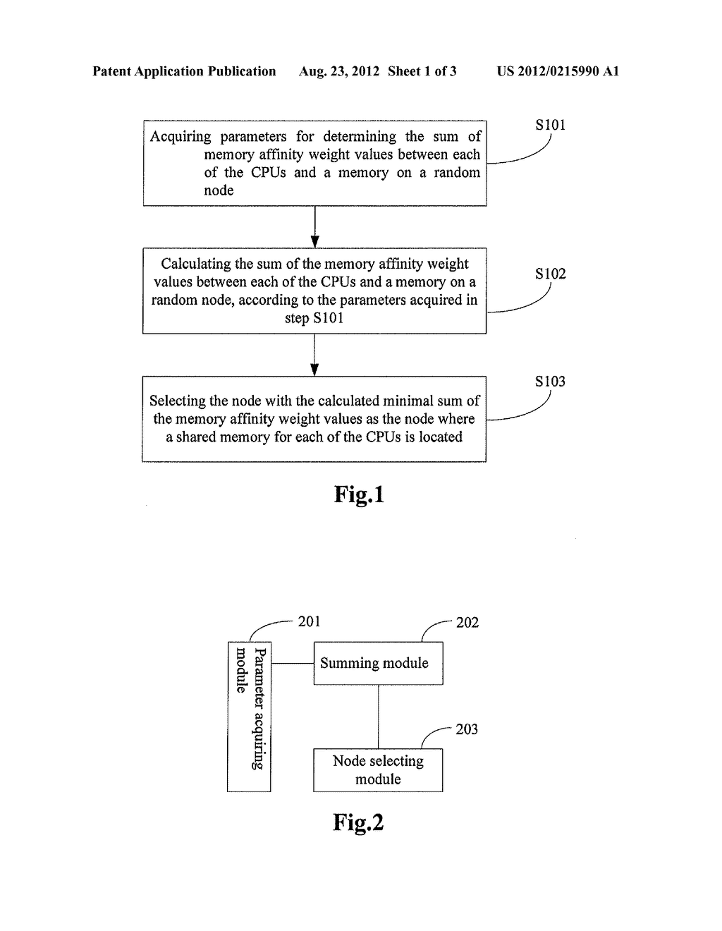 METHOD AND APPARATUS FOR SELECTING A NODE WHERE A SHARED MEMORY IS LOCATED     IN A MULTI-NODE COMPUTING SYSTEM - diagram, schematic, and image 02