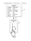 TOUCH GESTURES FOR REMOTE CONTROL OPERATIONS diagram and image