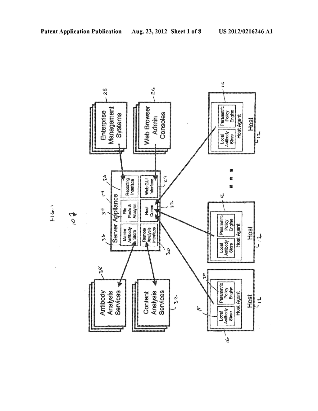 PARAMETRIC CONTENT CONTROL IN A NETWORK SECURITY SYSTEM - diagram, schematic, and image 02